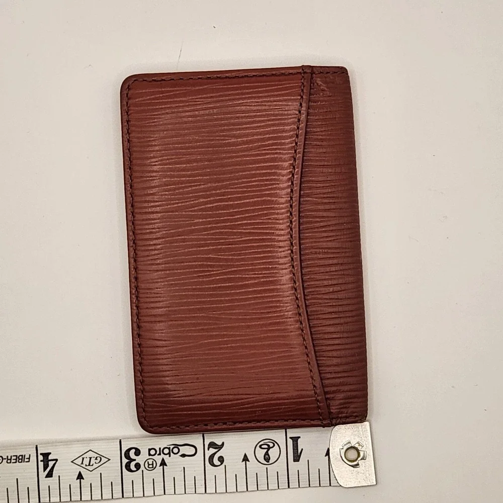 Louis Vuitton Epi Leather Pocket Organizer Kenyan Fawn Wallet Card Case Spain